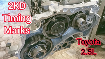 2KD 2.5L Engine Timing Marks