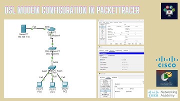DSL Modem Configuration On Packettracer | Networking Academy | #DSL | #wan | #modem