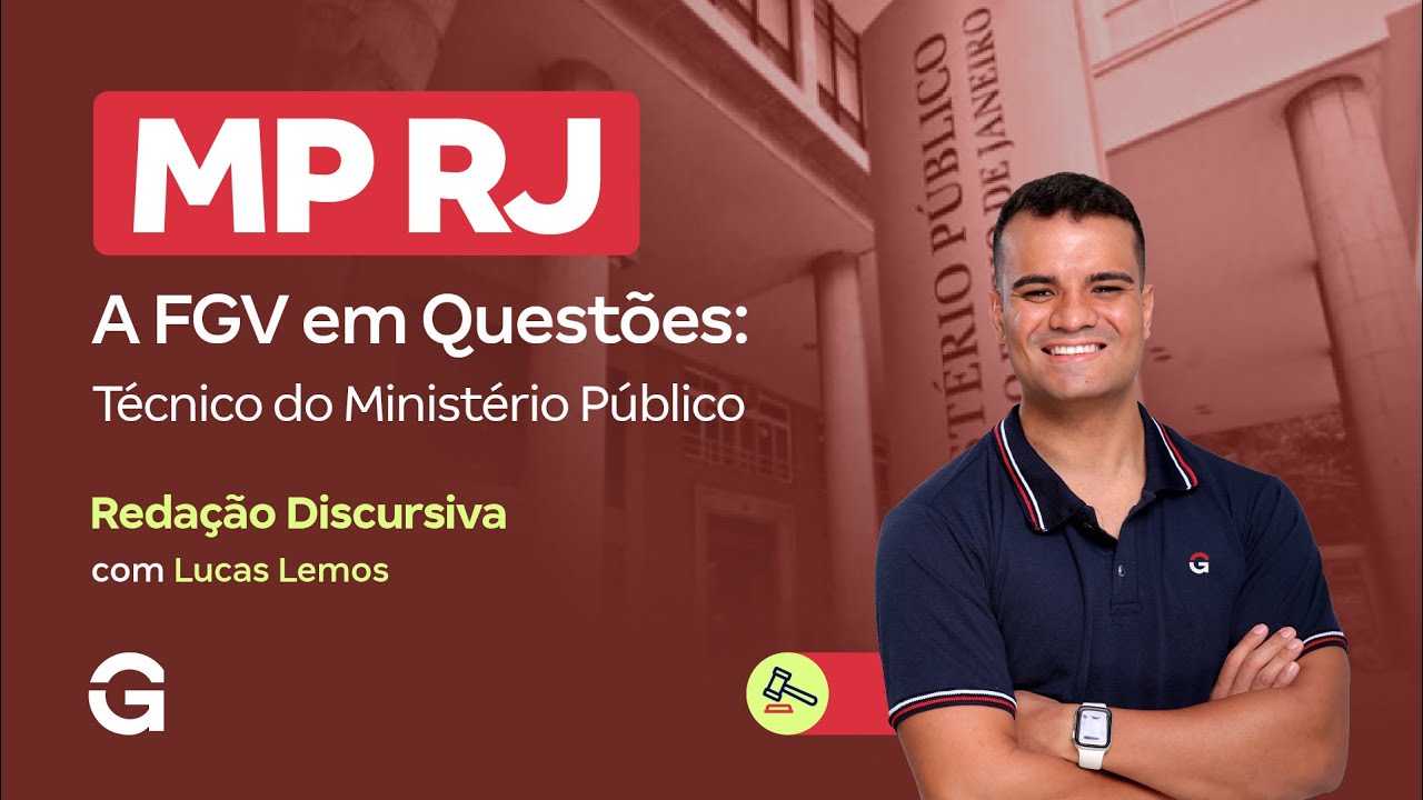 Concurso MP RJ | A FGV em Questões: Técnico do Ministério Público | Redação Discursiva
