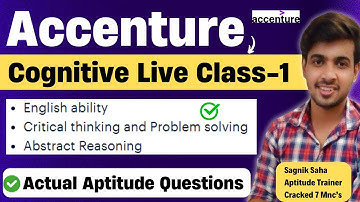 Accenture Cognitive Assessment 2024 | Actual Questions |Accenture Aptitude Questions & Answers 2024