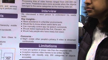 2015-Project 2:  Blind  person assistance using object recognition