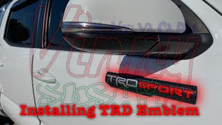 How To Install TRD Sport/Off-Road Emblem (Tacoma)