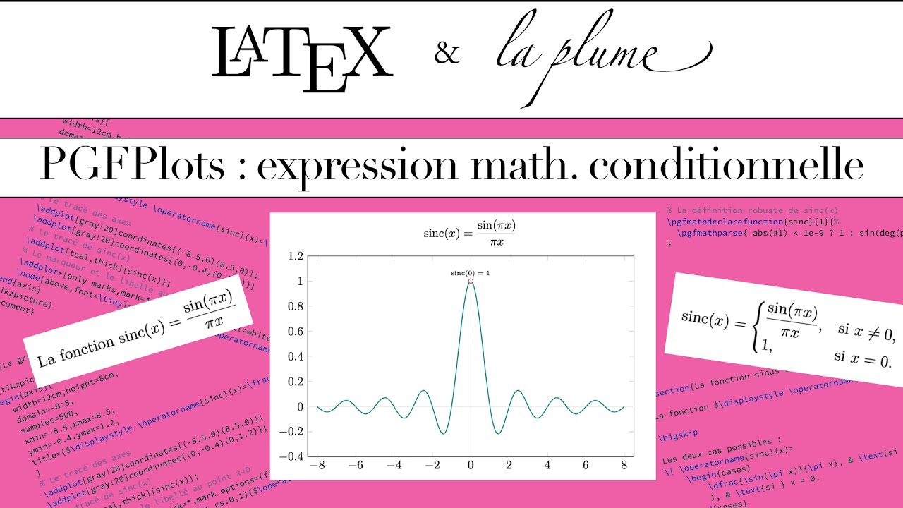 #113 PGFPlots : afficher une courbe selon une expression conditionnelle