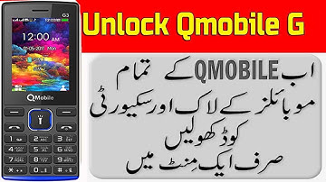 qmobile g3 plus unlook code