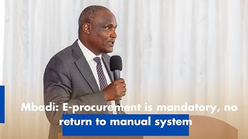Mbadi: E-procurement is mandatory, no return to manual system
