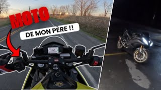 J'échange de MOTO avec mon PÈRE +Grosse Tempête !!