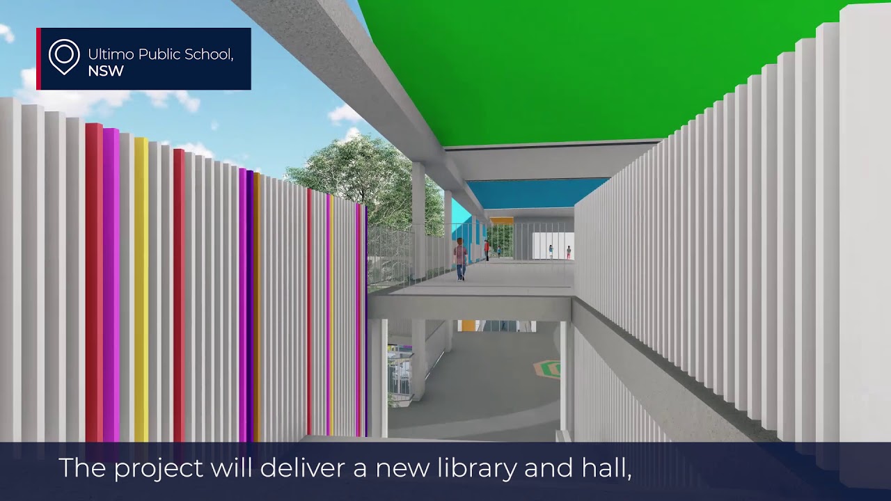 Ultimo Public Library Ultimo Public School fly through - YouTube
