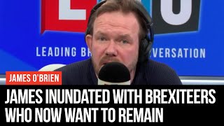 This is the full final hour of james o'brien's radio show, in which he
was inundated with people who voted for brexit but have now changed
their mind. subscr...