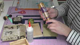 Tuto Express | Comment Recouvrir une Boite en Bois avec du Papier Design | Scrapbooking