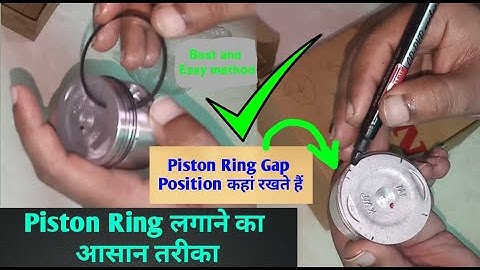 Piston Ring Installation | Piston Ring Gap Orientation | How To Install Piston Rings #HondaActiva