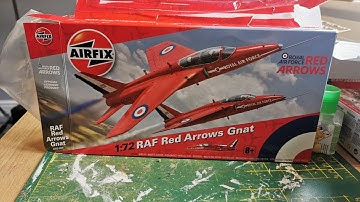 Airfix 1/72 Red Arrows Gnat Unboxing