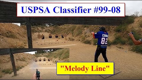 USPSA Classifier #99-08 "Melody Line" - Beretta 92X Performance 77.7587%