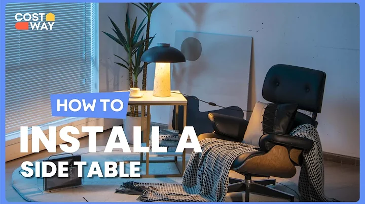 How to Install the 2-Tier C-Shaped Side Table with Faux Marble Tabletop | JV10378 #costway #howto