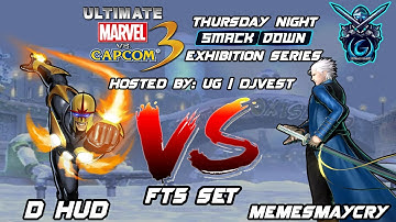 UMVC3 Thursday Night Smackdown Exhibition Series - D Hud VS MemesMayCry FT5 Set