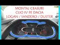 Montaj ceasuri Clio IV pe Dacia Logan / Sandero / Duster