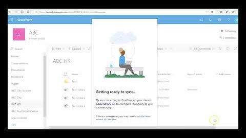 4  Sync SharePoint Library to OneDrive