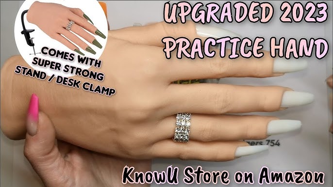 Practice Hand For Acrylic Nails Practice Hand Mannequin - Temu