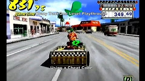 Crazy Taxi One Level Playthrough using a Dreamcast Cheat Code :D #Dreamcast #Sega #DC #CheatCode