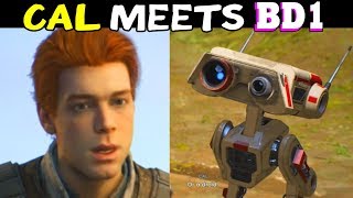 MEETING BD1 - CAL Meets BD1 Droid for the First Time - All BD1 Cutscenes Star Wars Jedi Fallen Order