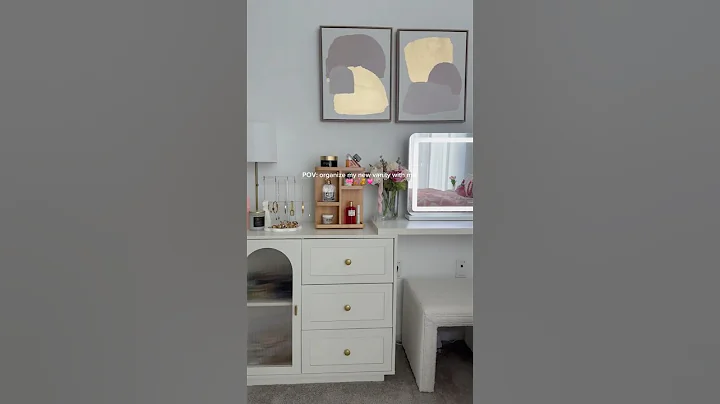 Organize My New Amazon Vanity With Me | Aesthetic Vanity Setup