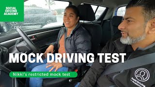 Nikki’s Restricted Mock Driving Test  Highbrook, Auckland, New Zealand