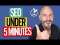 SEO in Under 5 Mins a Day for High Google Rankings in 2020