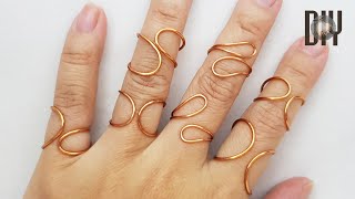 Simple Rings | no stone |  can be adjusted size | How to do | Handmade | DIY 582