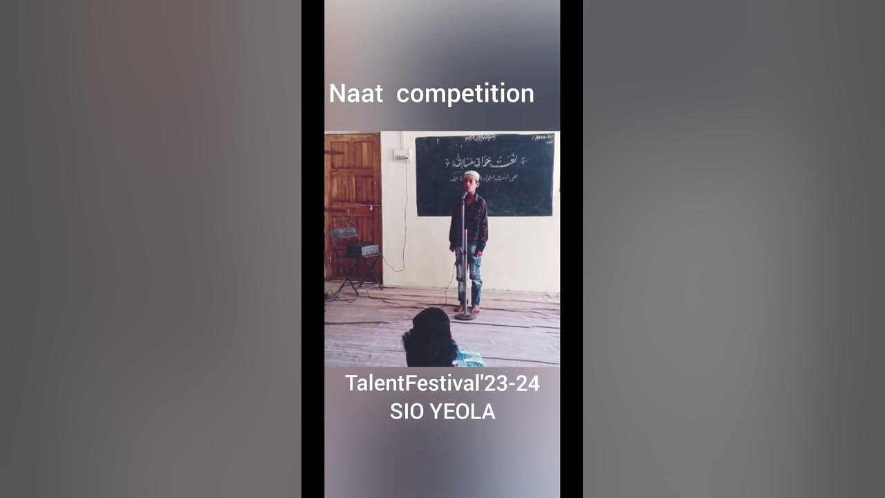 SIO yeola conducted successfully naat competition for class 6 and 7 ...
