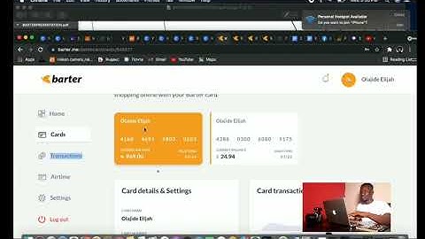HOW TO GENERATE DOLLAR CARD ON BARTER