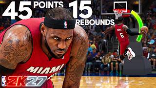 RECREATING Lebrons GREATEST GAME in the REC on NBA 2K27!