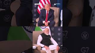 Trump: "As long as Modi is the leader, India will play a big role..." | #shorts #modi #trump #g7