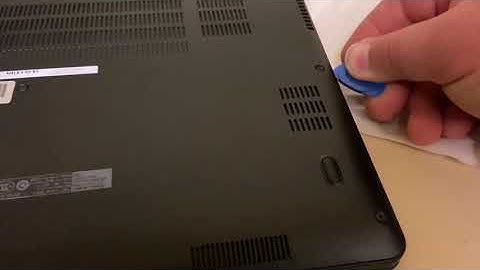 How to install a M2 SSD in a  Dell latitude E7470