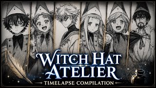Witch Hat Atelier Timelapse Compilation | Pencil Drawing Collection 🎀