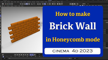 How to a make a brick wall using Honeycomb mode in Cinema 4D 2023  @MaxonVFX​