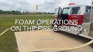 Foam Operations on the Fire Ground Structure Fire With Foam Insulation Firefighting Firefighter
