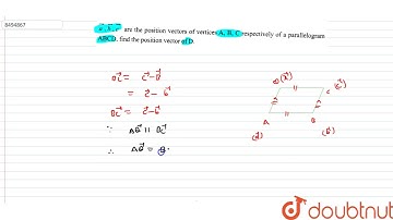 `veca,vecb,vecc` are the position vectors of vertices A, B, C respectively of