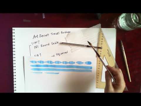 Review-Art Secret Travel Round Brushes, Squirrel 872 and Sable 881