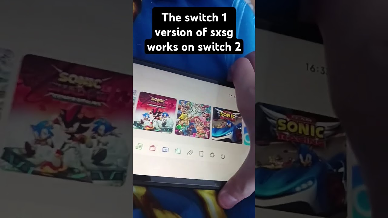 the switch 1 version of sonic x shadow generations works on switch 2