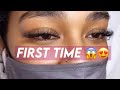 Getting Lash Extension For The First Time | The Process, Experience, Reaction