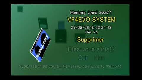 PS2 delete gamesave