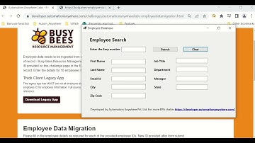 RPA Challenge Solution - Data migration