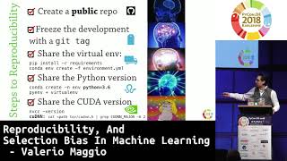PyCon.DE 2018: Reproducibility, And Selection Bias In Machine Learning - Valerio Maggio