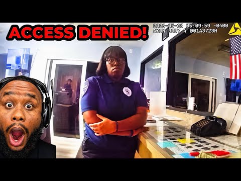 Security Guard Refuses to Let Cop Through