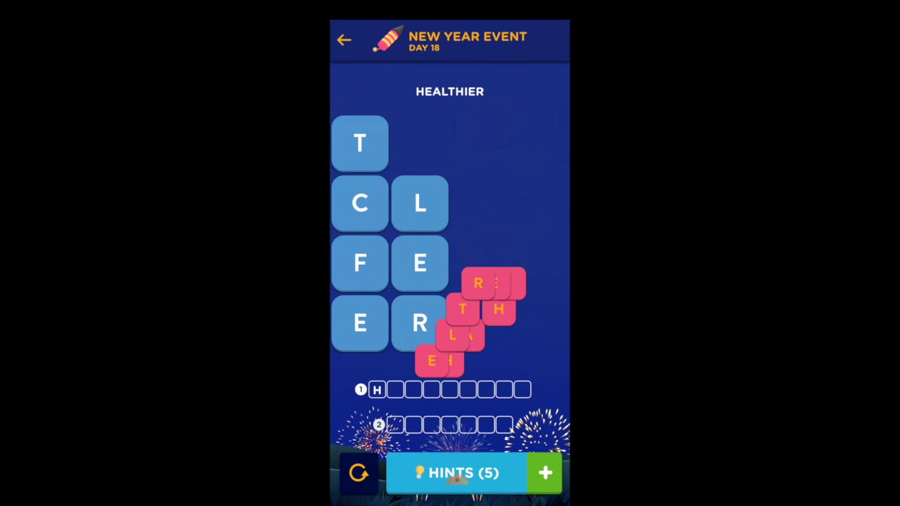 WordBrain 2 New Year Event Day 18 January 20 2021 Answers and Solutions