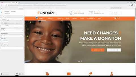 Fundrize - Responsive Donation & Charity WordPress Theme Intro and Installation Video Guide