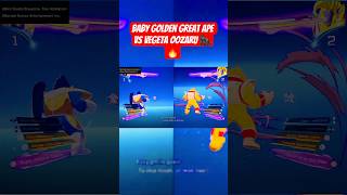 Baby Golden Great Ape vs Vegeta Oozaru 🦍#vegetaozaru #babygt #dragonballsparkingzero #animegames