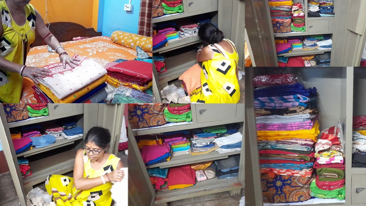 এইভাবে আলমারি organiza করলে একটুও আগছোলা হবে না॥Almari organization cleaning tour॥