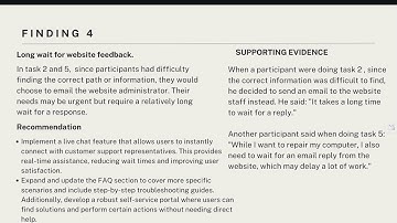 Video Presentation of Evaluation report