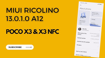 Install MIUI Ricolino 13.0.1.0 Custom Rom in POCO X3