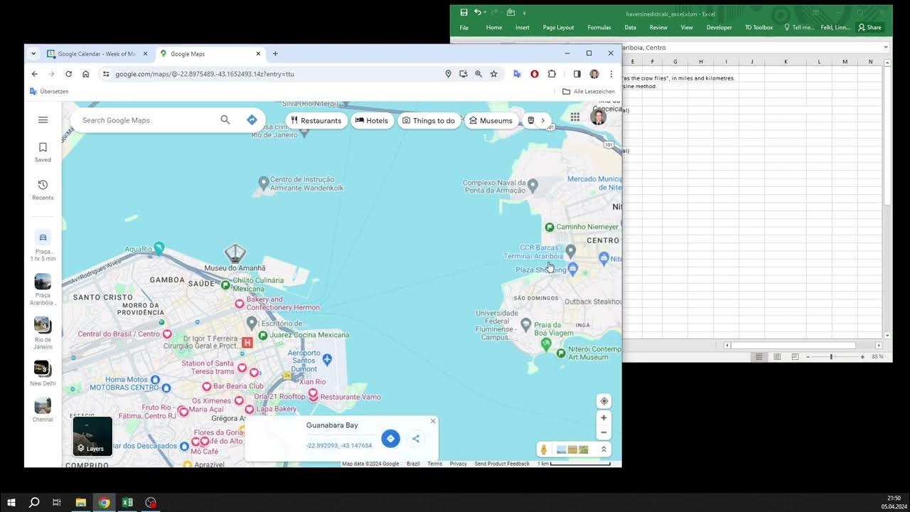 Haversine Excel VBA model YouTube